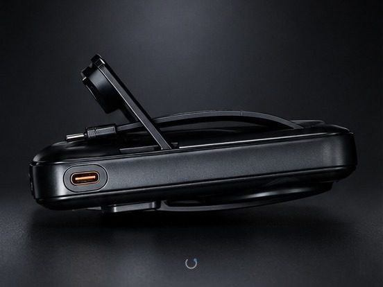 MagCharge magnetic grip and fold-out stand